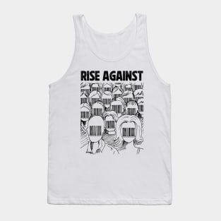 Barcode face Rise Againts Tank Top